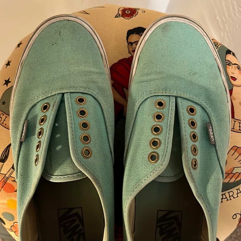 Teal vans women’s 9.5 men’s 8